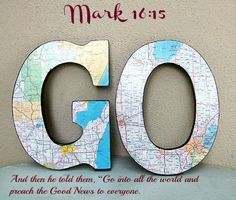 the word go is made out of maps