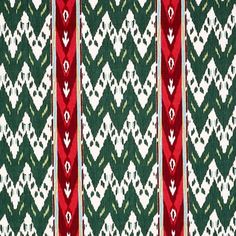 a green and red pattern with white hearts on it's diagonal stripes is shown