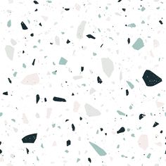 an abstract background with black, white and grey shapes on it's surface is shown in this image