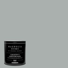 a can of gray paint with the words magnolia home on it