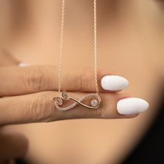 Rose Gold Infinity Necklace • Butterfly Solitaire Diamond Necklace - Trending Silver Gifts Elegant Rose Gold Infinity Necklace, Rose Gold Infinity Jewelry With Diamond Accents, Trendy Watches Women, Hospital Snapchat, Gold Infinity Necklace, Solitaire Diamond Necklace, Infinity Necklace Gold, Simple Gold Earrings