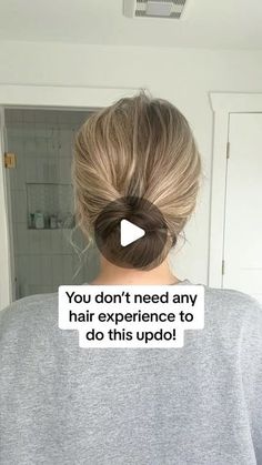 Side Bun For Wedding, Up Do Hairstyles For Wedding Guest, Updo For Beginners, Formal Updos Diy, Wedding Guest Updo Easy Hairstyle Tutorials, Formal Pulled Back Hairstyles, Medium Hair Updo Easy Wedding, Hair Updo Ideas Simple, Quick Hair Up Styles