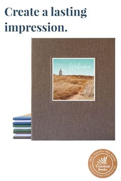 a book with an image of a lighthouse in the background and text that reads, create a