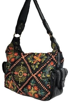 Handmade Multicolor Embroidery Hobo Bag, Handmade Multicolor Embroidery Hobo Bag For Everyday Use, Handmade Multicolor Embroidered Hobo Bag For Everyday Use, Multicolor Embroidered Hobo Bag For Everyday Use, Embroidered Satchel Hobo Bag For Daily Use, Ladies' Floral Embroidery Top Handle Bag, Multicolor Embroidered Shoulder Hobo Bag For Travel, Multicolor Embroidered Hobo Shoulder Bag For Travel, Travel Hobo Bag With Multicolor Embroidery