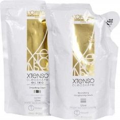 L'Oreal Paris X-Tenso Moisturist hair straightening cream (125ml) + Neutraliser (125ml). Usage guidelines: Straightener No.1 Coats the entire hair evenly, except for roots and let it set at room temperature for 10 - 20 minutes. After that, rinse it sufficiently with plain water, dry the hair and set with hot straightening iron at 180°C/ 356°F. When applying, keep 1 - 2 cm above hair roots, as getting it on the scalp could cause irritation and breakage of hair. Use an intermediate water to rinse Hair Straightener Cream, Straight Perm, Hair Rebonding, Hair Straightening Cream, Permanent Straightening, Straighten Iron, Hair Straightening, Hair Iron, Hair Breakage