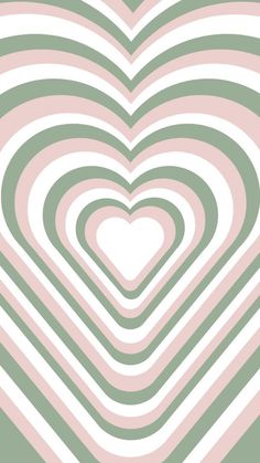 a heart shaped pattern in pastel pink, green and white with an overlay effect