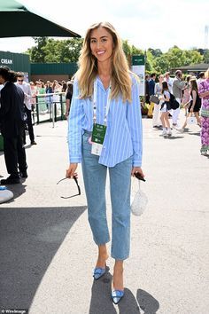 #ClassyWomen
#TimelessStyle
#ElegantFashion
#ChicOutfits
#SophisticatedStyle
#WomenInStyle
#Fashionista
#ClassyAndFabulous
#StyleInspo
#EffortlessElegance Wimbledon Party Outfit, Sophie Habboo, Jamie Laing, White Vest Top, White Linen Trousers, Casually Chic, 2020 Style