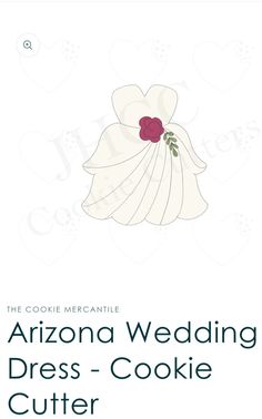 Wedding Dress Cookies, Wedding Cookies, Arizona Wedding, Wedding Dress