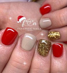 Trendy Christmas Nails 2023 Short, Christmas Dip Nail Ideas Short, Christmas Nails Gel Short, Christmas Gel Nail Ideas, Short Gel Manicure, Gel Toe Nails, Fall Gel Nails, Christmas Gel Nails, Cute Gel Nails