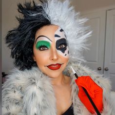 Cruella Deville Hair, Dalmation Costume, Mrs Bella, 101 Dalmations, Male Makeup, No Evil, Dress Up Costumes, Halloween 2024