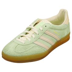 The Womens GAZELLE INDOOR from adidas combines a Suede upper with a durable Rubber sole. These Fashion Trainers feature Lace-Up fastening, Textile insole and Textile lining. Style: GAZELLE INDOOR Outer: Suede Lining: Textile Fastening: Lace-Up Sole: Rubber Colour: Green Sup. Ref.: IE2948 NOTICE FOR EU CUSTOMERS: YOU ARE RESPONSIBLE FOR IMPORT DUTIES AND VAT AT THE DESTINATION COUNTRY FOR ANY ORDERS ABOVE 150 EUROS Subscribe to Newsletter Mens Womens Kids Accessories Sale Brands LOW COST UK DELIVERY RATES LOW INTERNATIONAL DELIVERY RATES 30 DAYS RETURN POLICY adidas Gazelle Indoor Womens Green Fashion Trainers The Womens GAZELLE INDOOR from adidas combines a Suede upper with a durable Rubber sole. These Fashion Trainers feature Lace-Up fastening, Textile insole and Textile lining. Style: GA Adidas Gazelle Indoor, Adidas Branding, Fashion Trainers, Trainers Fashion, Green Sneakers, Cool Shoes, Green Suede, Adidas Gazelle, Fashion Sneakers