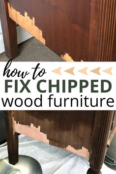 how to fix chipped wood furniture