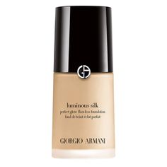 Armani Beauty Luminous Silk Perfect Glow Flawless Oil-Free Foundation New Color: 4 - Light, Golden Armani Foundation Luminous Silk, Armani Foundation, Giorgio Armani Foundation, Armani Luminous Silk Foundation, Armani Luminous Silk, Winter Wishlist, Foundation Swatches, Luminous Silk Foundation, Oil Free Foundation