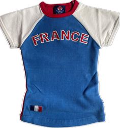 France Crop, Baby Tees 90s, Crop Top Y2k, Vintage France, Y2k Baby Tee, Crop T Shirt, Contemporary Fashion, Terry Cloth, Baby Tee