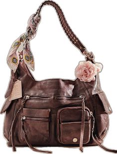 Brown Shoulder Bag With Multiple Pockets, Chic Leather Shoulder Bag With Pockets, Vintage Leather Shoulder Bag With Gunmetal Hardware, Trendy Leather Satchel With Pockets, Leather Bags With Pockets For Fall, Leather Crossbody Bag With Multiple Pockets, Leather Shoulder Bag With Multiple Pockets, Leather Hobo Bag With Pockets For Daily Use, Fall Leather Bags With Pockets