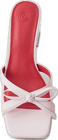 Chic Urban Outfitters High Heels, Chic High Heel Heels By Urban Outfitters, Chic Urban Outfitters Heels For Spring, Mule Heel, Bow Mules, Red Fits, Strappy Sandals Heels, Strappy Heels, And Sign