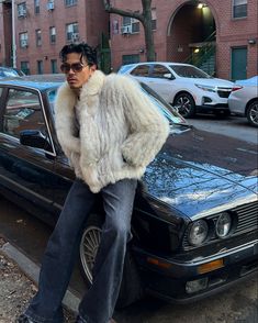 fur jacket, style, fashion, new york ciry Men Wearing Fur Coats, Men’s Fur Coat Outfits, Fur Jacket Men Outfit, Fur Fashion Men, Men’s Fur Coat, Mens Fur Jacket, Men Fur Coat Outfit, Fur Coats Men, Fur Outfit Men