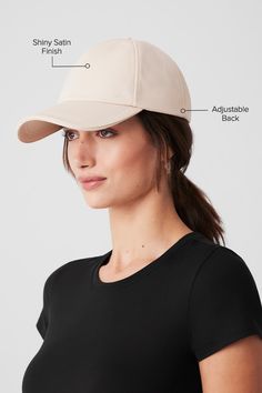 Get the quiet luxury look in this new satin take on our classic Off Duty hat. It’s designed with the same classic fit and curved brim, plus a shiny buckle in back to adjust the fit. Best of all? It works with everything from chic tailoring to a laid-back sweat set. Classic Fitted Hat With Curved Bill, Classic Trucker Hat With Short Brim, Adjustable Classic Fitted Hat With Curved Visor, Classic Adjustable Fitted Hat With Curved Visor, Classic One Size Fits Most Baseball Cap, Classic Adjustable Visor Fitted Hat, Classic Solid Color Visor Snapback Hat, Classic Adjustable Visor Baseball Cap, Classic Solid Snapback Visor Hat