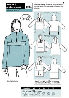 the instructions for how to make an origami jacket with hoodie and sleeves