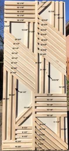 several pieces of plywood are stacked on top of each other in order to be assembled