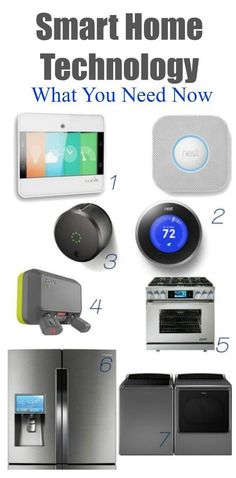 smart home technology is shown with the words what you need now