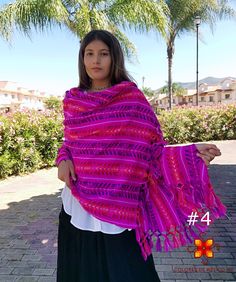 Look amazing with this beautiful Cotton shawl. Fashion mexican rebozo Great for this autumn winter season. Perfect to complement any outfit. Made of Acrylic with beautiful fine tassels MEASUREMENTS 24 inches wide 73 inches height Wash Preferably the first time handwash or wash separately. Wash with clothes of the same color. If you have any questions please feel free to contact me. Mexican shawl traditional rebozo - Pashmina shawl - Mexican Poncho for the winter - colorful shawl Traditional One Size Shawl Wrap, Bohemian Winter Festive Shawl, Winter Festive Multicolor Dupatta, Pink Shawl Scarf For Festive Occasions, Multicolor Bohemian Dupatta For Winter, Festive Multicolor Winter Dupatta, Traditional Shawl Poncho With Scarf, Traditional Red Shawl, Traditional Poncho With Scarf Shawl