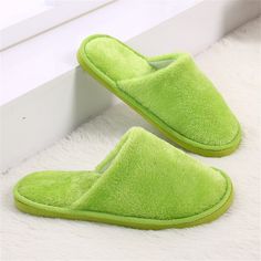 Home Women Slippers Indoor Bedroom House Soft Cotton Warm Shoes Women's Slipper Female Flats Christmas Gift Green Slippers, Womens Boat Shoes, Cute Slippers, Soft Slippers, Winter Slippers, Warm Shoes, Women Flats, Women Slippers, Slippers Women