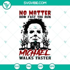 the poster for michael walker's upcoming show, no matter how fast you run