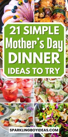 Surprise your mom with delicious Mothers Day recipes! Our collection of Mothers Day dinner ideas will help you create a memorable meal that she'll love. From classic family dinner recipes to elegant dinner party ideas, we've got you covered. From Mothers Day desserts like Mothers Day cupcakes, Mothers Day Cakes to mothers day treats like mothers day cookies and more. You'll love these summer recipes that are perfect for a dinner party. Dinner Ideas For Parties, Mothers Day Dinner Ideas, Mothers Day Treats, Easy Lamb Recipes, Mothers Day Meals, Dinner Ideas For Family, Mothers Day Desserts, Mothers Day Dinner, Meal Planning Menus