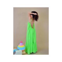 Neon Green Summer Dress/ Green Summer Dress/ Open Back Neon | Etsy Green Beach Season Dresses, Green Beach Dress For Holidays, Green Long Sundress For Beach, Green Long Sundress For The Beach, Green Beach Holiday Dresses, Green Summer Maxi Dress For Holiday, Green Long Summer Sundress, Green Maxi Sundress For Beach, Green Long Sundress For Summer