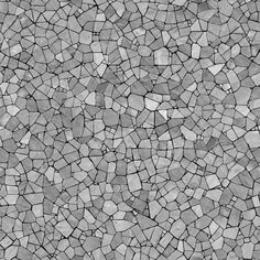 a black and white photo of some kind of mosaic tile pattern that looks like it has been