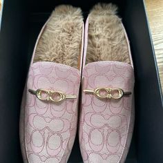 Never Worn Pink Coach Loafers Size 9.5 Chic Coach Loafers With Round Toe, Coach Casual Loafers, Casual Coach Loafers With Flat Heel, Coach Slip-on Loafers For Spring, Chic Coach Spring Flats, Chic Coach Flats For Spring, Spring Coach Round Toe Loafers, Coach Spring Slip-on Flats, Casual Coach Loafers For Spring