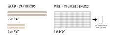 the wood - zyl boards are shown with numbers and measurements