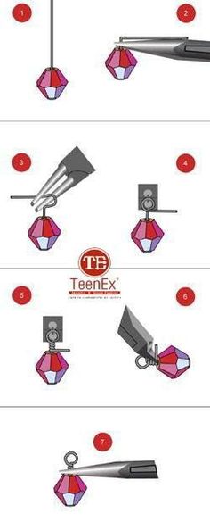 the instructions for how to use an umbrella with scissors and other items on it, including two