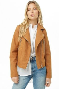 Faux Suede Moto Jacket, Kids Fashion Dress, Jumpsuit Jacket, Alice And Olivia, Oversized Jacket, Women's Coats & Jackets, Jackets Online, Moto Jacket, Alice Olivia