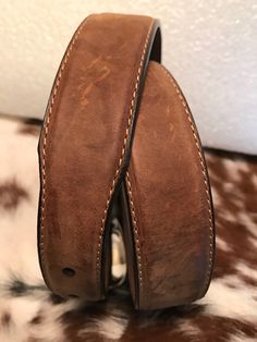 Leather is 1 1/4 inch wide Michael is 1 3/4 inch in height into inches in length and snaps off. Belt has holes between 27.5 and 32 inches Nocona Belt, Silver Spring, Belts, 4 Inch, Thing 1, Wallet, Leather, Silver