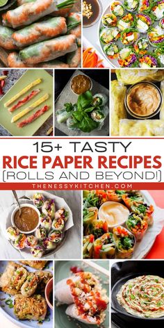 Wondering what to do with rice papers? This roundup of simple rice paper recipes has you covered! There are morning breakfast ideas, easy appetizer ideas, tasty snack recipes, family-friendly dinners, and even the best dessert recipes! What To Do With Rice, Bacon Dessert Recipes, Spring Rolls Recipe Shrimp, Vietnamese Fried Spring Rolls, Rice Paper Rolls Recipes, Morning Breakfast Ideas, Summer Rolls Recipe, The Best Dessert Recipes, Breakfast Ideas Easy