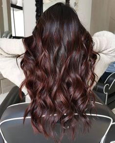 Red Balayage Hair, Wine Hair, Dark Red Hair, Hair Color Auburn