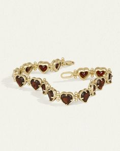 Venus Bracelet Garnet Solid Gold Funky Jewelry, Jewelry Lookbook, Girly Jewelry, Byron Bay, Dream Jewelry, Jewelry Inspo, Pretty Jewellery, Gemstone Bracelet