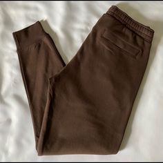 -Brand New - Material Is 60% Cotton And 40% Polyester Brown Relaxed Fit Sweatpants For Streetwear, Brown Joggers With Elastic Waistband For Loungewear, Brown Cotton Joggers For Loungewear, Brown Joggers With Pockets For Loungewear, Stretch Brown Sweatpants With Pockets, Brown Cotton Sweatpants For Fall, Brown Stretch Sweatpants With Pockets, Brown Athleisure Sweatpants With Pockets, Fall Sporty Brown Joggers