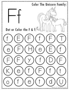 the letter f worksheet for children