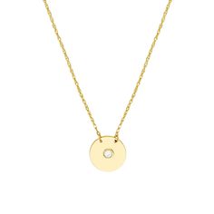 Elegant 14K Gold Diamond Disk Necklace for Women - Adjustable Chain Length - 18 Inches, 0.80MM Chain Thickness Add a touch of luxury and sophistication to your jewelry collection with this exquisite 14K gold diamond disk necklace. Featuring a stunning disk pendant adorned with shimmering diamonds, this necklace exudes timeless elegance. The chain is delicately crafted with 0.80 millimeter gold, creating a dainty yet eye-catching piece that effortlessly elevates any ensemble. The chain length is adjustable from 16 inches to 18 inches, providing versatility in styling. Finished with a secure spring ring closure, this necklace is perfect for everyday wear or special occasions. Treat yourself or a loved one to this stunning necklace that combines classic design with contemporary allure. * Luxu Disk Necklace, Disc Pendant, Disc Necklace, Stunning Necklace, Sparkle Diamonds, Necklace For Women, Birthday Anniversary, Gift Birthday, Spring Rings