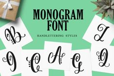 the monogram font and its matching styles