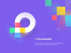 the logo for pinchheaathh is shown on a purple background with colorful squares