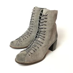 Brand New! Factory Distressed Size 37 (Us 6-6.5 But These Run Narrow And A Tad Small So More Like A 5.5-6) Questions? Leave A Comment Below! Refrb1 Winter Lace-up Boots With Stacked Heel, High Ankle Boots With Laces For Spring, Spring High Ankle Boots With Laces, High Ankle Lace Boots For Spring, Medium Width Lace-up Boots With Reinforced Heel, Spring Medium Width Lace-up Heeled Boots, Casual Lace-up Heeled Boots For Spring, High Ankle Boots With Lace-up Fastening For Spring, High Ankle Boots With Front Lace-up For Spring