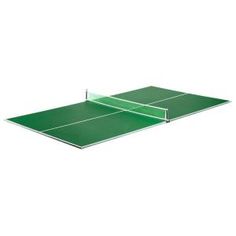 two tennis rackets on top of a green table