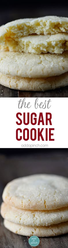 the best sugar cookie recipe is made with only three ingredients and it's easy to make