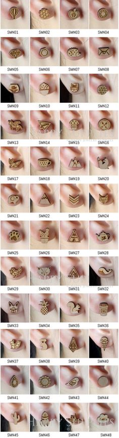 a series of photos showing different types of rings