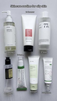 Routine For Oily Skin, Haut Routine, Acne Prone Skin Care, Skincare For Oily Skin, Oily Skin Care Routine, Cleanser For Oily Skin