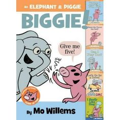 an elephant and piggie give me five